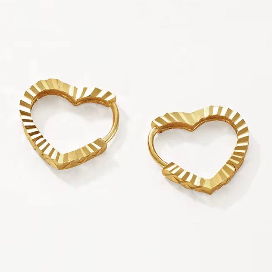 V Hearts Creolen